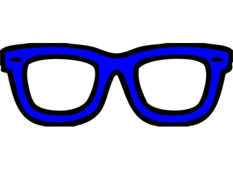 Blaue Brillen