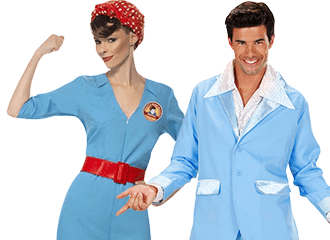 Blaue Partykleidung