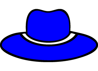 Blaue Hüte