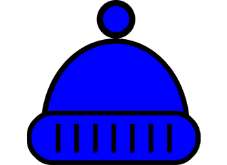 Blaue Mützen