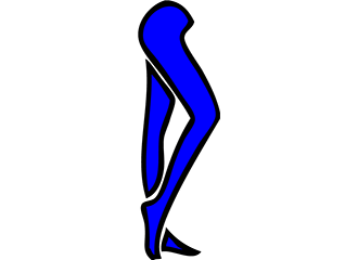 Blaue Strumpfhosen