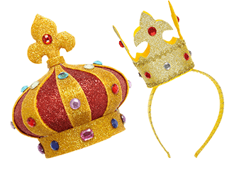 Glitzer Kronen