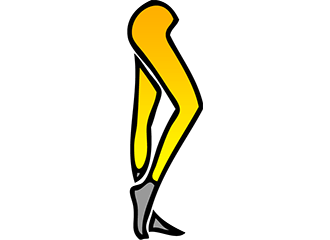 Goldene Leggings