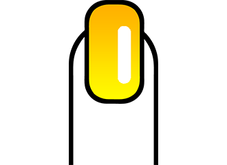 Goldene Fingernägel