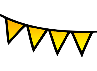 Goldene Girlanden