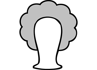 Graue Locken Perücken