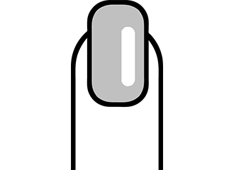 Graue Fingernägel