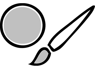 Graue Schminke