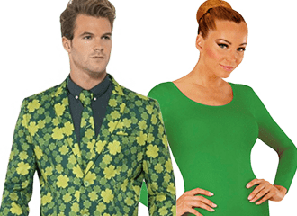 Grüne Partykleidung