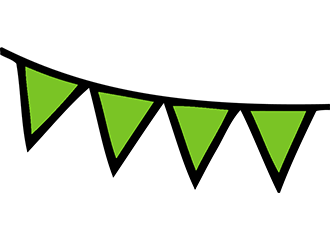 Grüne Girlanden