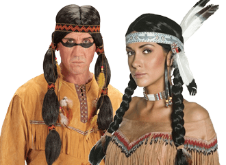 Indianer Perücke