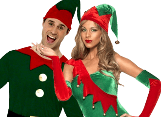 Weihnachtself-Kostüme
