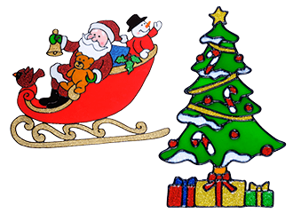 Weihnachtsaufkleber