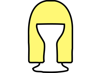Lange blonde Perücken