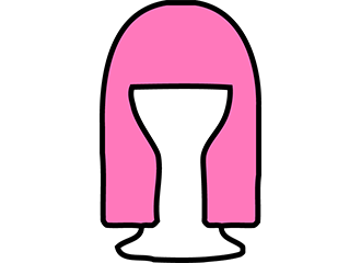 Lange Pinke Perücken