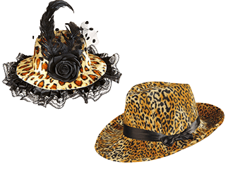 Leopardenmuster Hüte