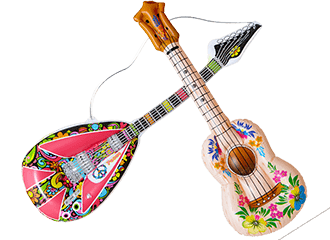 Aufblasbare Gitarren