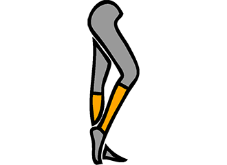 Orange Beinstulpen