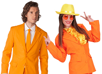 Orange Partykleidung