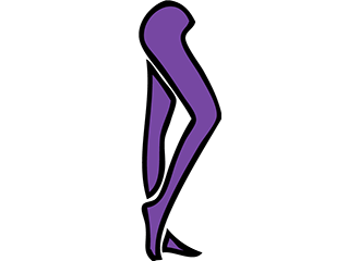 Lila Strumpfhosen