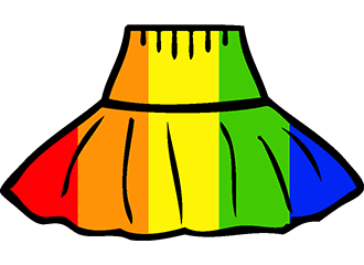 Regenbogen Petticoats
