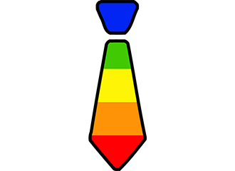 Regenbogen Krawatten