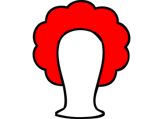 Rote Locken Perücken