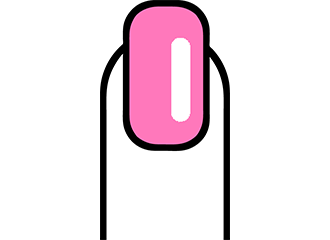 Pinke Fingernägel