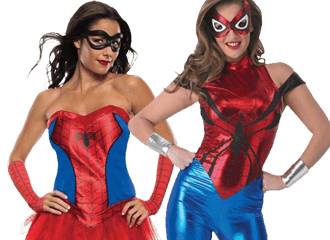 Spiderwoman & Spidergirl Kostüme