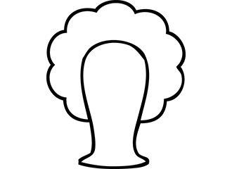 Weiße Locken Perücken