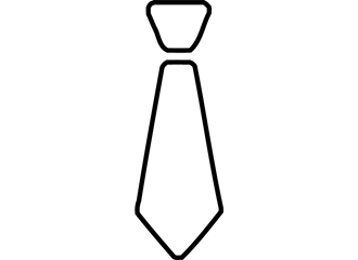 Weiße Krawatten