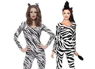 Zebra Ganzkörperanzuge