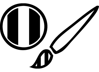 Schwarz-weiße Schminke