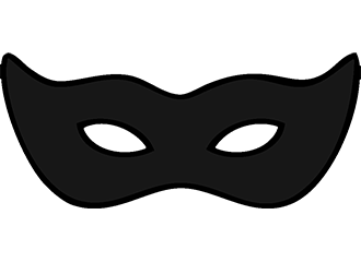 Schwarze Augenmasken
