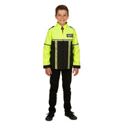 Op deze afbeelding zie je een Kostuums, van het merk Wilbers. Halt! Politie Jas Kind