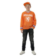 Op deze afbeelding zie je een Kostuums, van het merk Wilbers. IJshockeyshirt Holland Lange Mouwen (Oversized) Kind