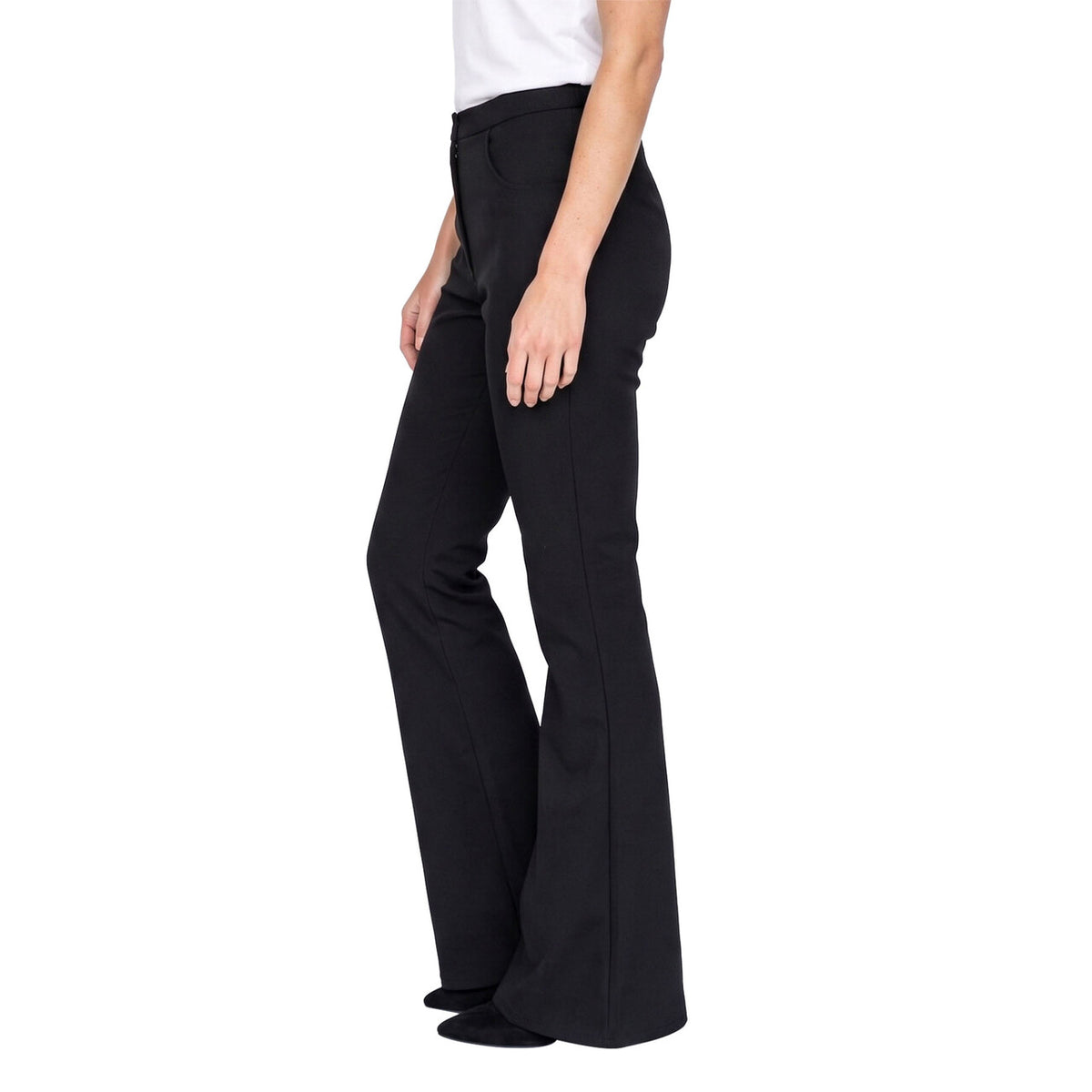Op deze afbeelding zie je een Kostuums, van het merk Wilbers. Wijde Pijpen Broek Soul 70S Party Zwart Vrouw