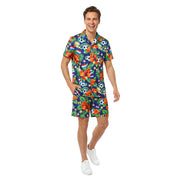 Op deze afbeelding zie je een Kostuums, van het merk Wilbers. Festival Hawaii Holland Set Man Kostuum