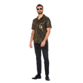 Metallic Disco Ball Hemd Gold Herren