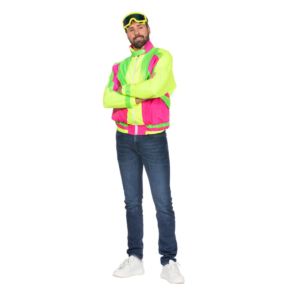 Op deze afbeelding zie je een Kostuums, van het merk Wilbers. Trainingsvest Retro Mellow Yellow Man