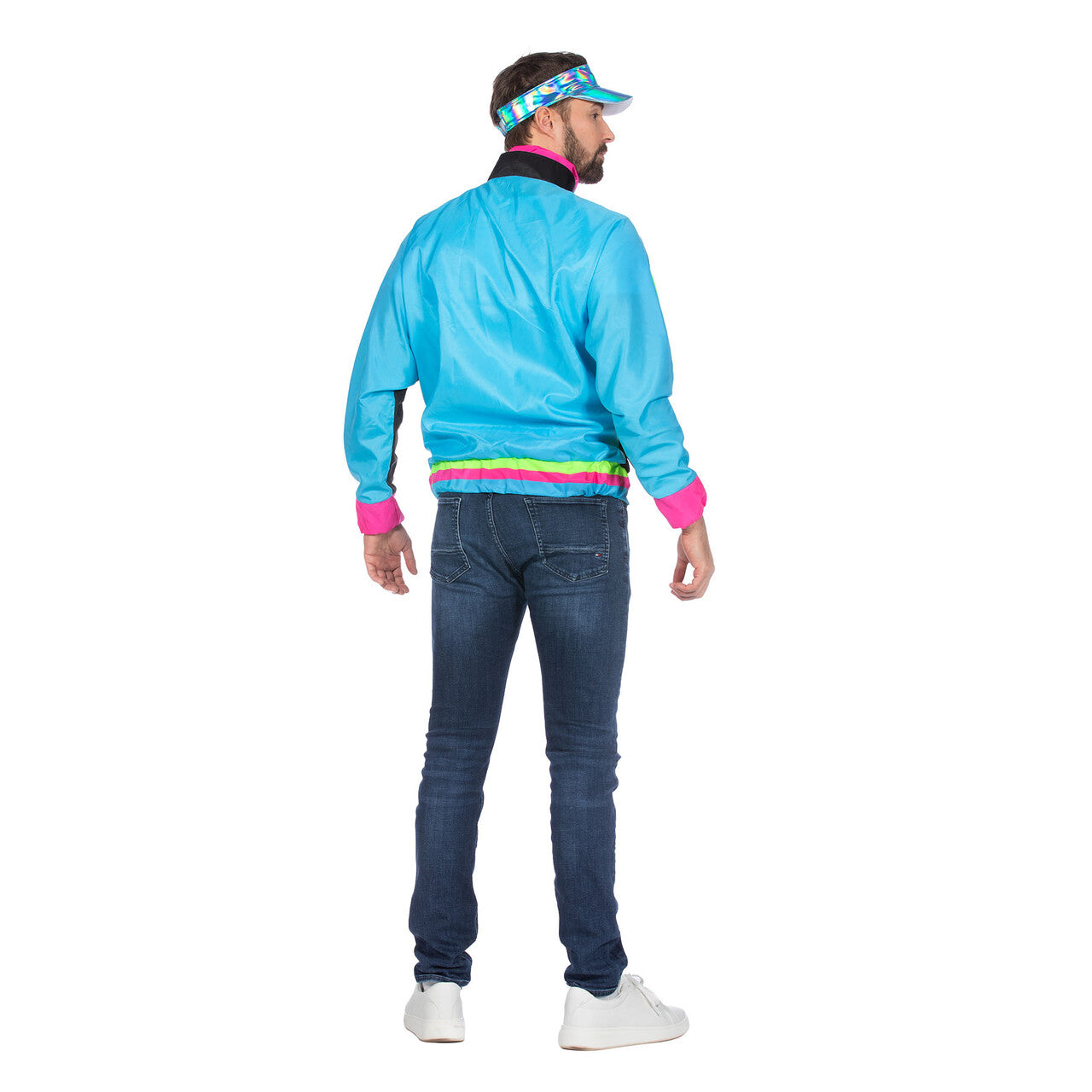 Op deze afbeelding zie je een Kostuums, van het merk Wilbers. Retro Trainingsvest Leon Neon Man