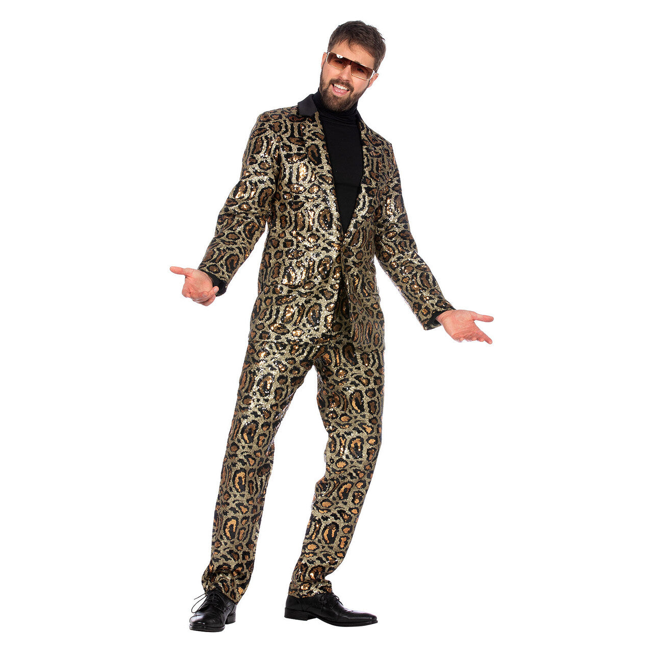 Op deze afbeelding zie je een Kostuums, van het merk Wilbers. Broek Pooier Daddy Panter Man