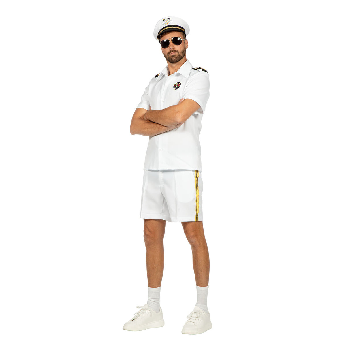 Op deze afbeelding zie je een Kostuums, van het merk Wilbers. Stoere Marinier Man Kostuum