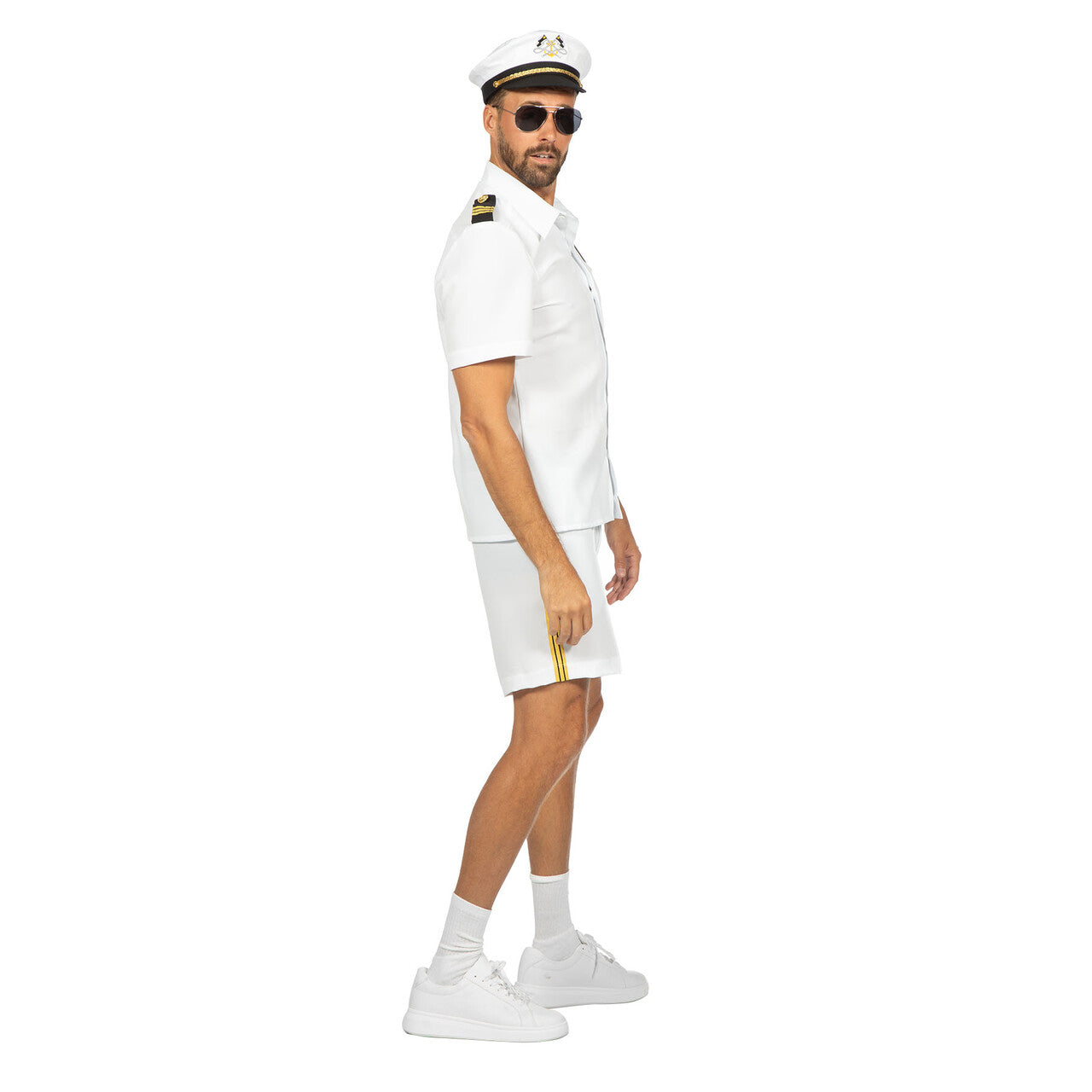 Op deze afbeelding zie je een Kostuums, van het merk Wilbers. Stoere Marinier Man Kostuum