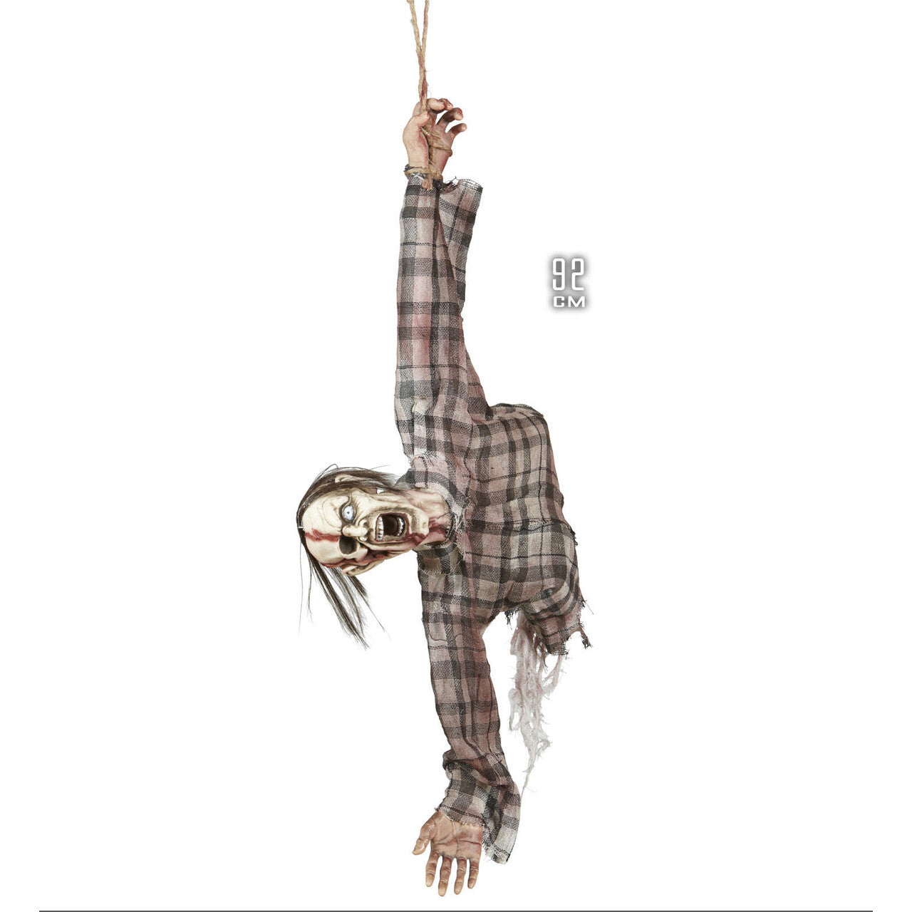 Op deze afbeelding zie je een Decoratie, van het merk Widmann. Halloween Deco Uit Elkaar Getrokken Zombie Torso, 92 Centimeter
