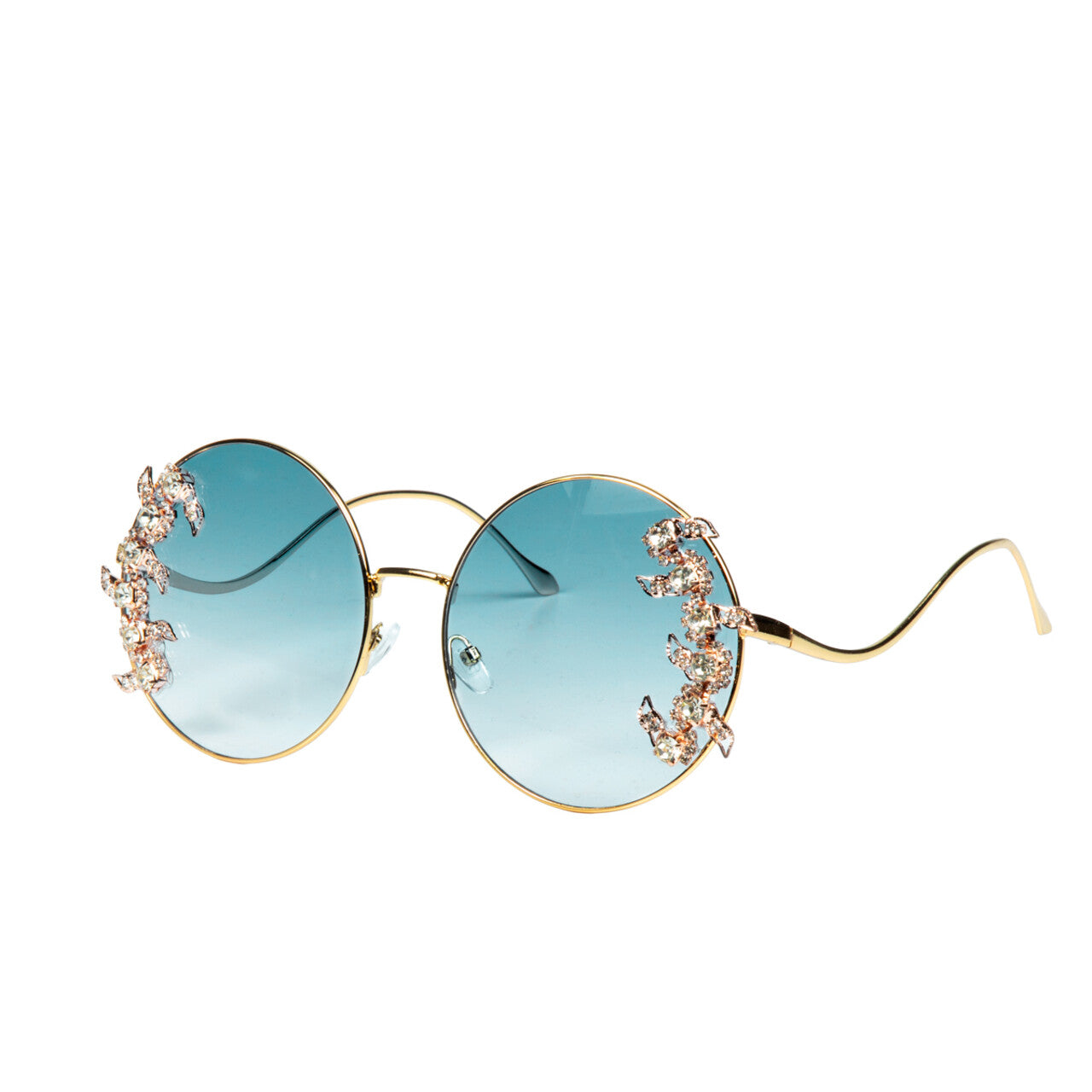 Op deze afbeelding zie je een Accessoires, van het merk Wilbers. Classy Messy Festival Bril Blauw / Groen
