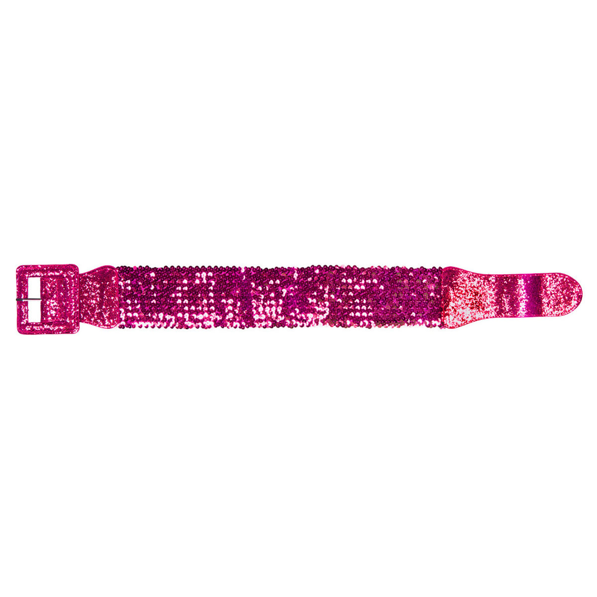 Op deze afbeelding zie je een Accessoires, van het merk Wilbers. Rekbare Pailletten Riem Roze
