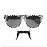 Macho-Brille Mit Frecher Schnurrbart