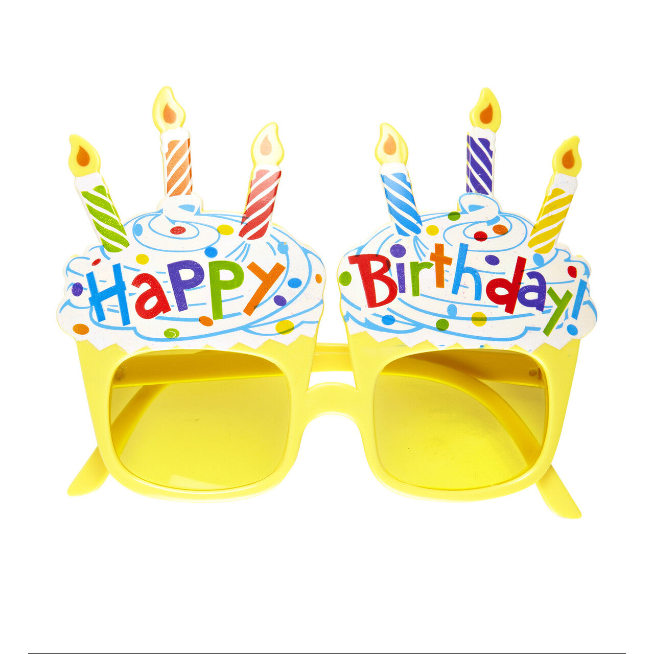 Op deze afbeelding zie je een Accessoires, van het merk Widmann. Bril Happy Birthday Taart Met Kaarsjes