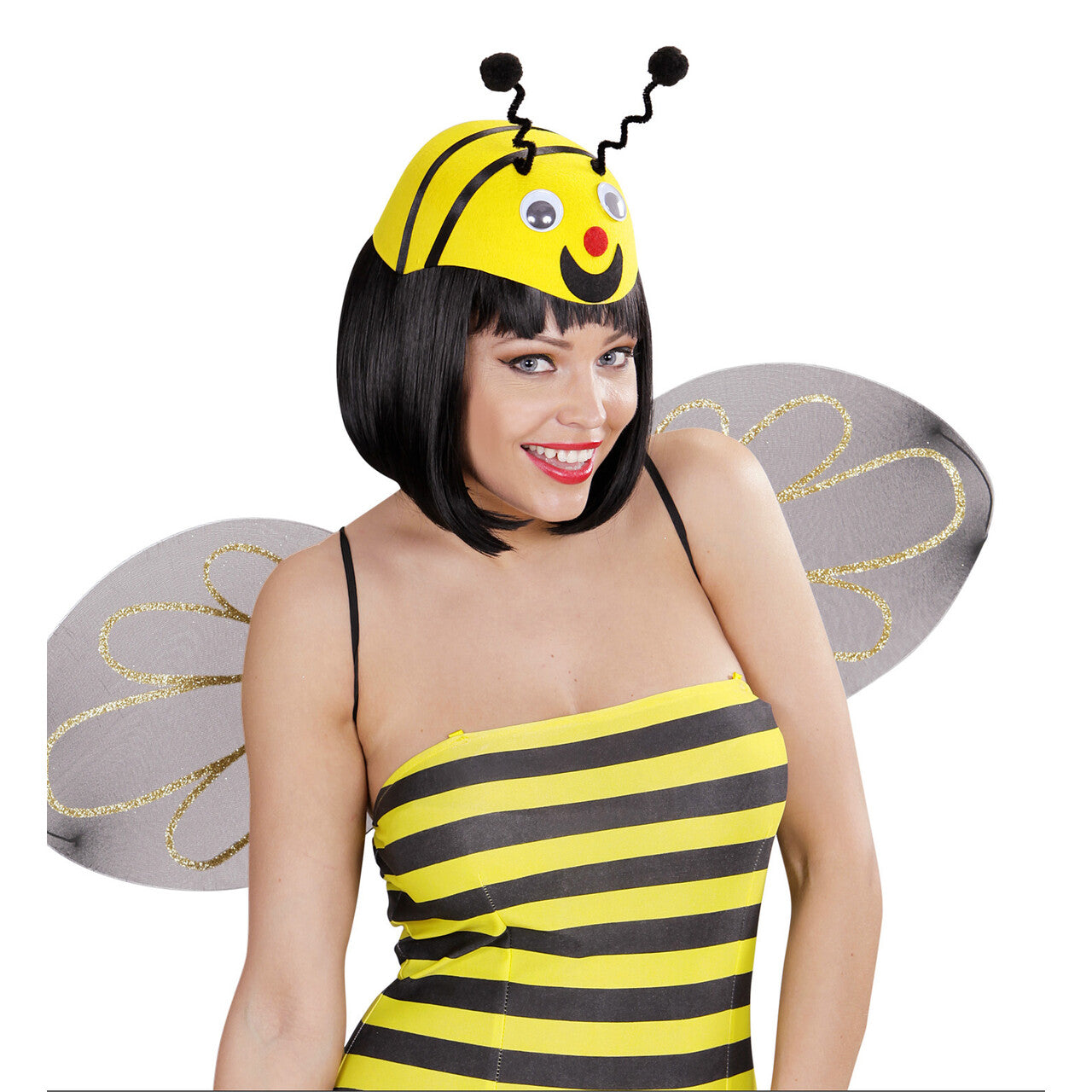 Op deze afbeelding zie je een Accessoires, van het merk Widmann. Bij Hoed Vilt Met Antennes